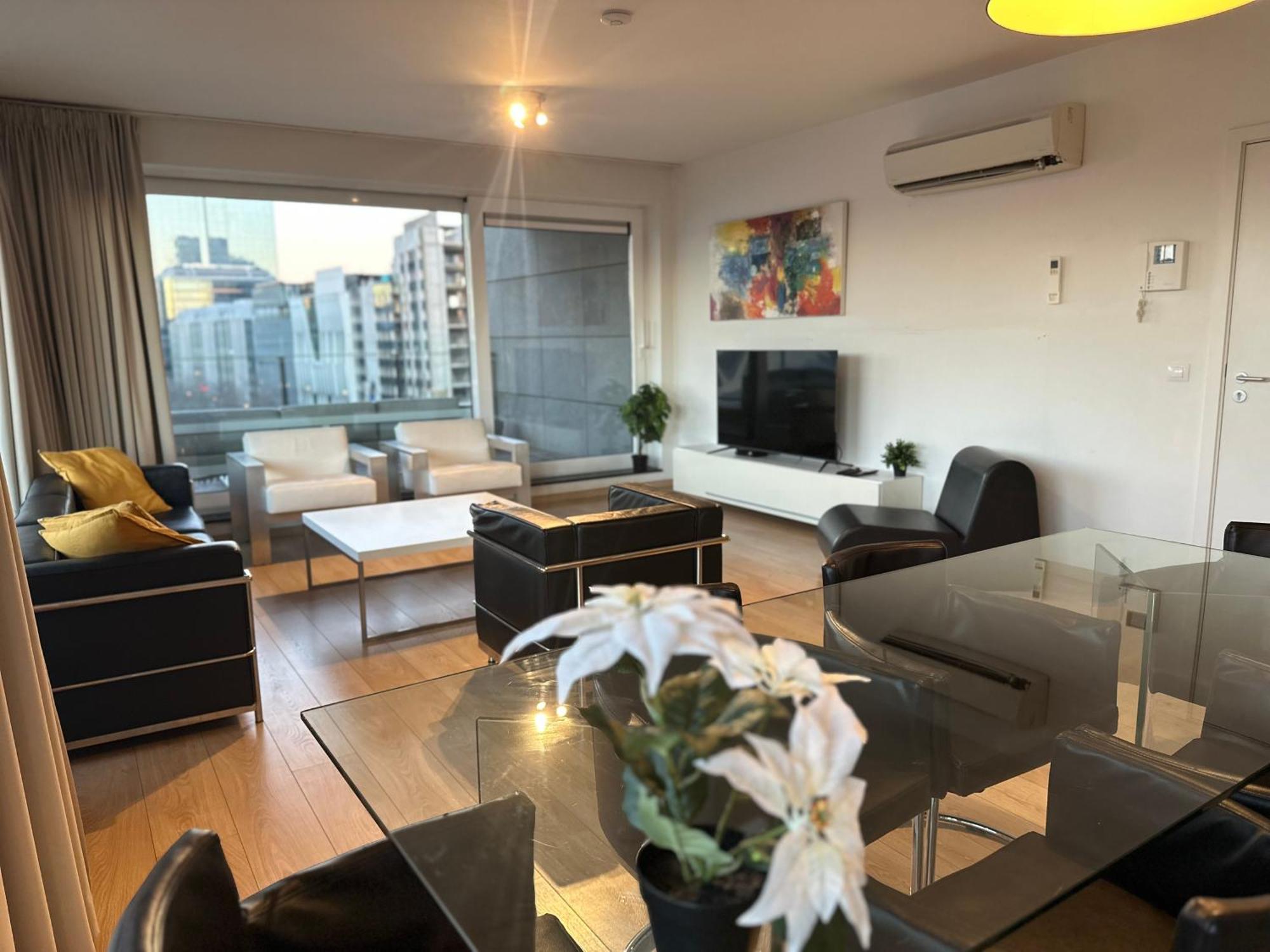 Apartment With Stunning View In City Center Bruxelas Exterior foto